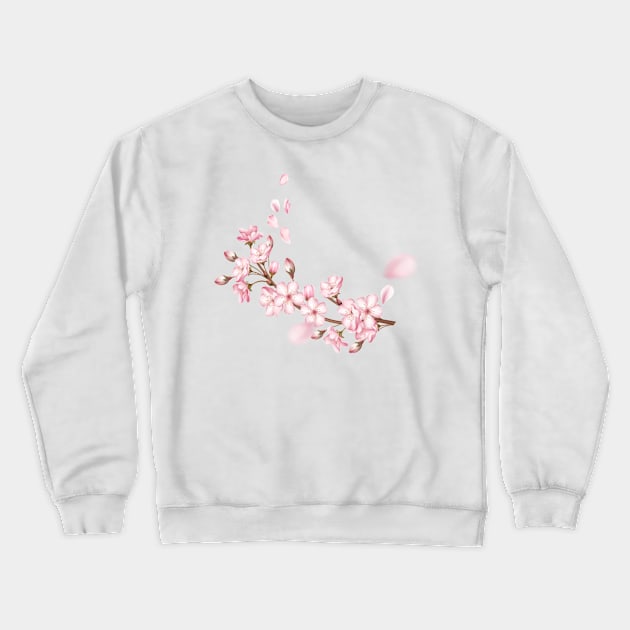 Cerisiers Flower Crewneck Sweatshirt by aybstore